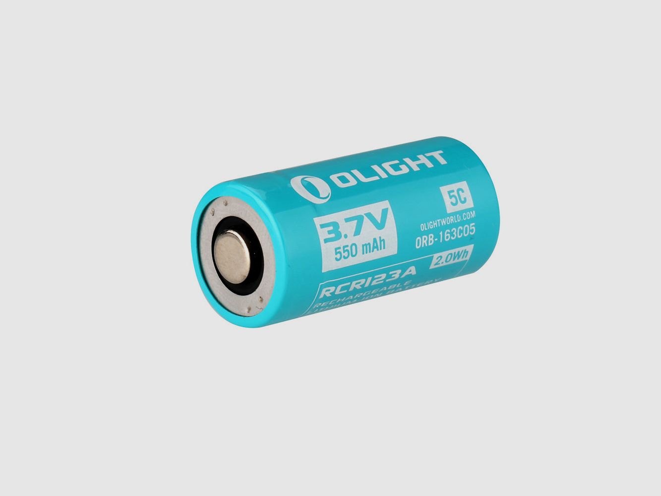 Wiederaufladbarer RCR123 550 mAh mit PCB + – für S1R Taschenlampe Olight, Bild 1 von 2