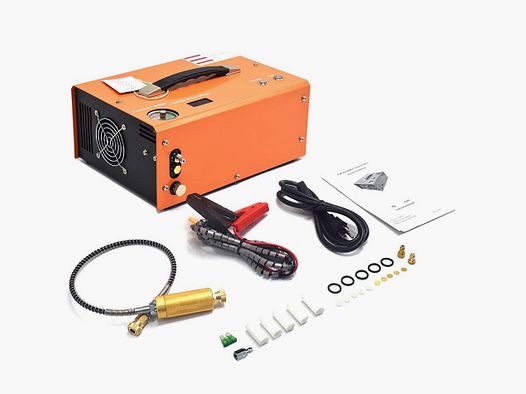 Compresor Eléctrico ZASDAR V2 con parada Automática 110/220v para PCP 300 Bar. (4500PSI/30MPH)