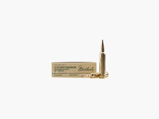 Patronen für Gewehre Weatherby Ultra High Velocity .270 Wby Mag Barnes TTSX 130 grs