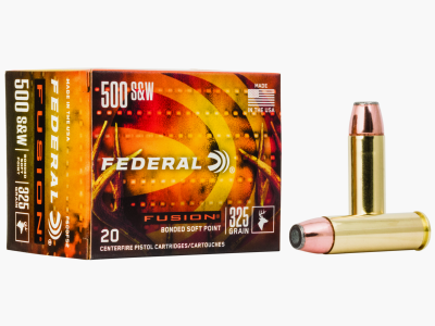 Federal Revolver Ammunition .500 S&W Mag. 21.1g Fusion Soft Point