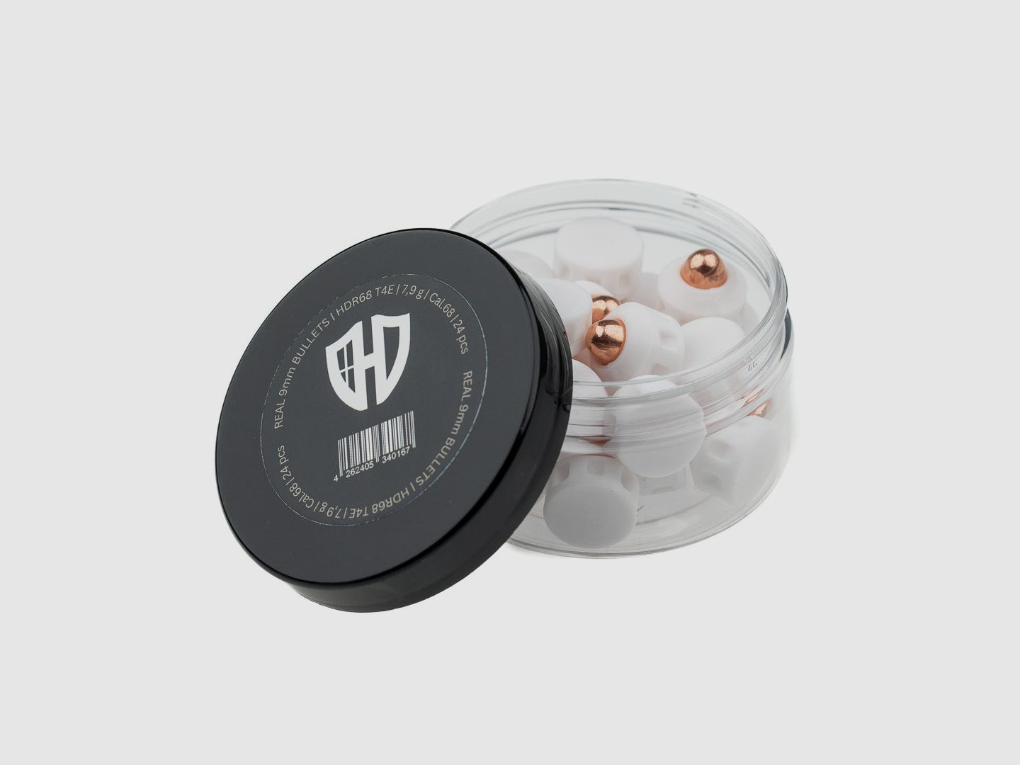 REAL 9mm BULLETS | HDR68 T4E | AEA Zeus Cal.68 | 7,9 g | Cal.68 | 25 pcs