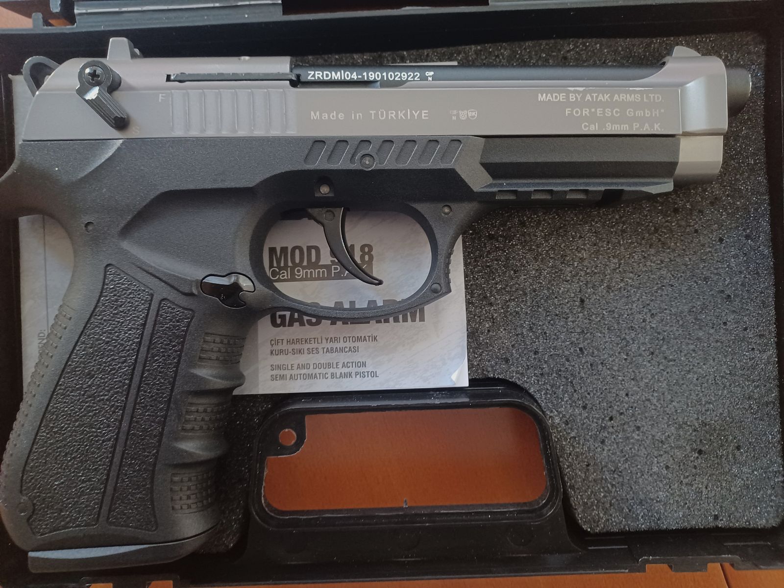 Zoraki 918 cal. 9mm P.A.K., image 2 of 4