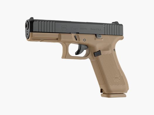 Glock 17 Gen5 caliber 9mm P.A.K. blank firing pistol Coyote-Black
