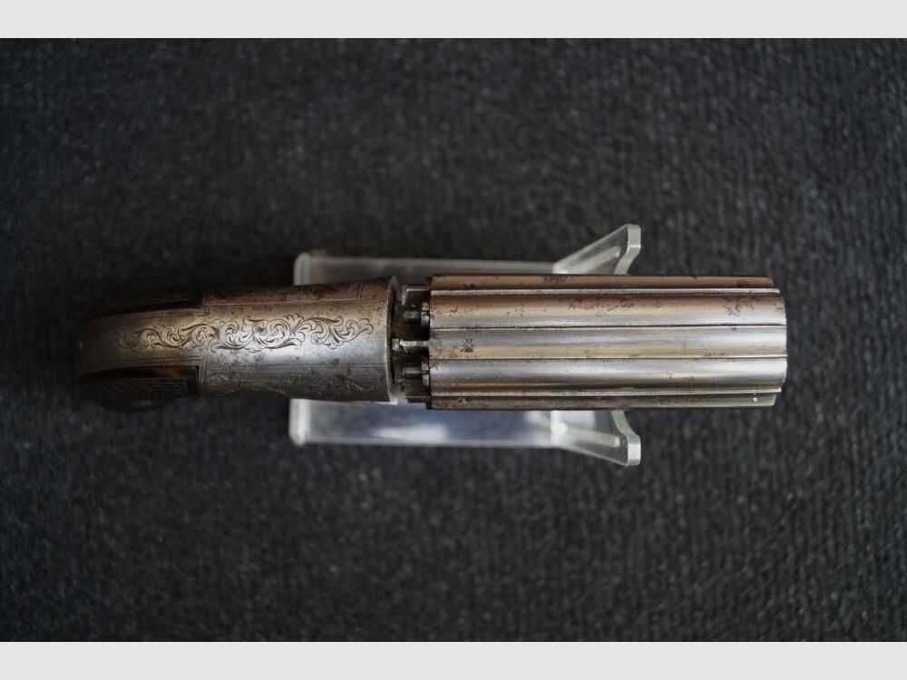 J.R. Cooper Under-hammer 6 Schuss Perkussion Pepperbox Revolver