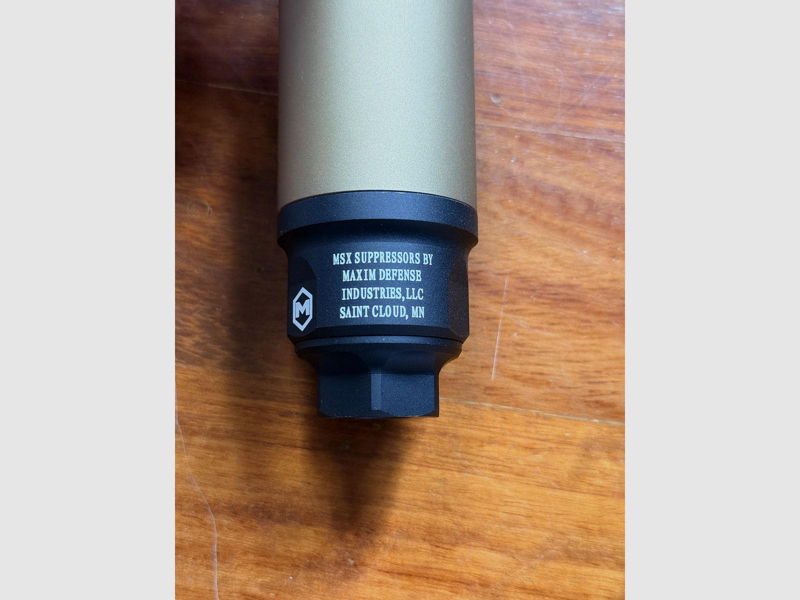 Airsoft MDX Suppressor 14CCW Cerakote Desert Neu