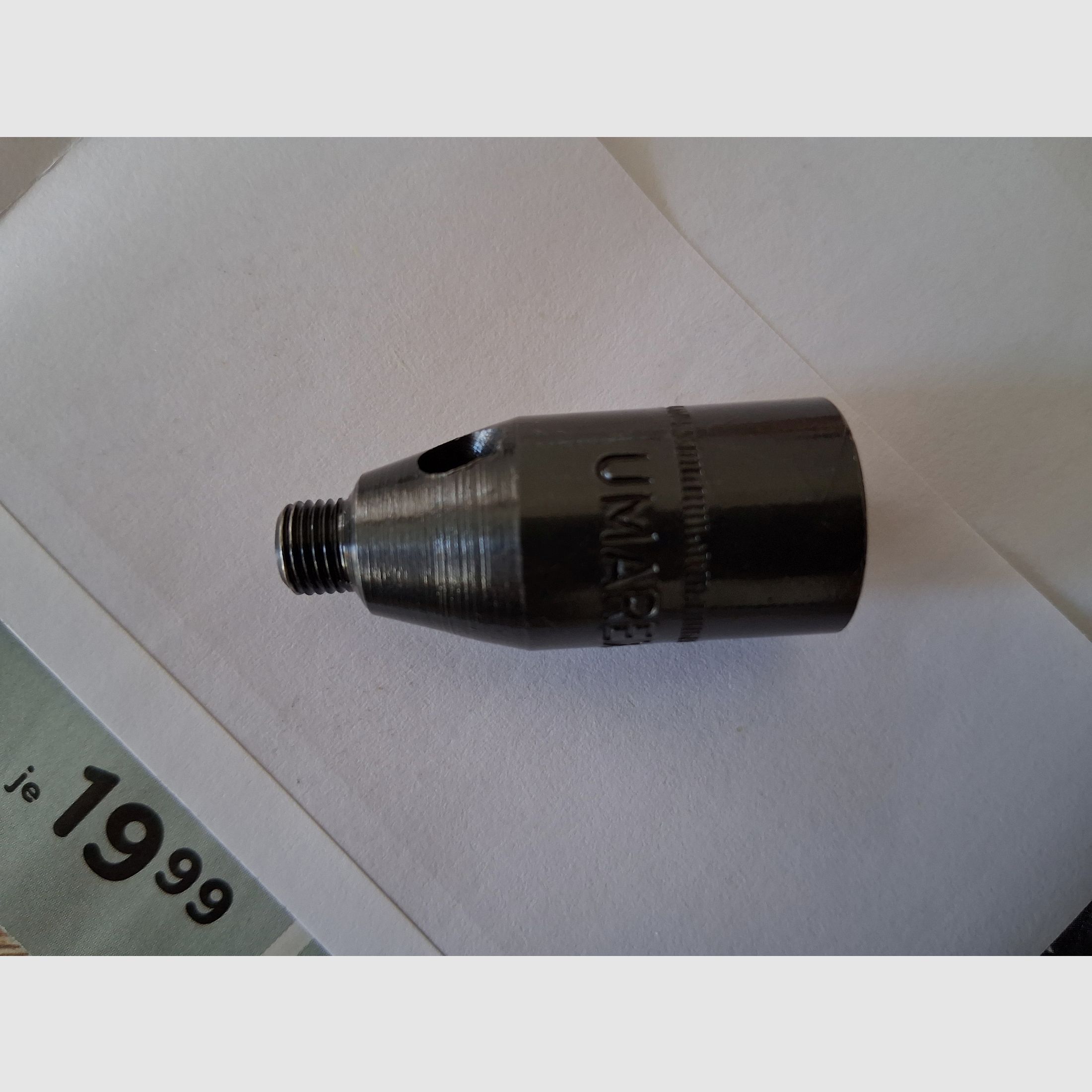 Discharge cup A for blank-firing weapons with old PTB - Walther PP / PPK, Reck PP / PK800 / G5 / /Baby / P6s / Commander / Double Eagle, Perfecta FBI 8000 / El-Alamein, Mauser HSc. 84, Browning GPDA 8 / 9, Colt Government / Combat Commander / Double Eagle, Geco 225 / Patriot / Ultra, Umarex Pobjeda / Brigadier / Napoleon