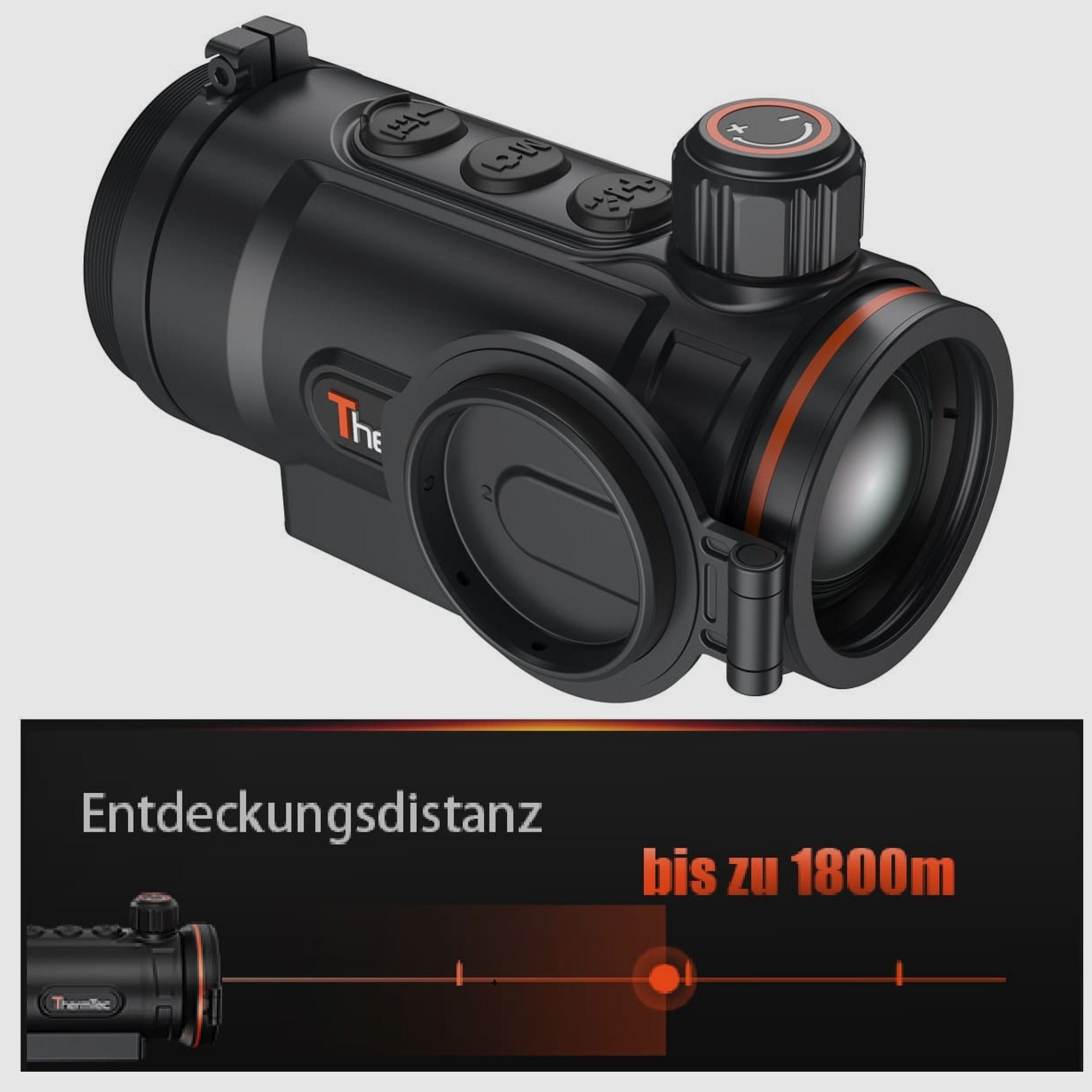 Thermtec Hunt 335 Wärmebildvorsatzgerät 384 x 288 Pixel ≤ 20 mK NETD