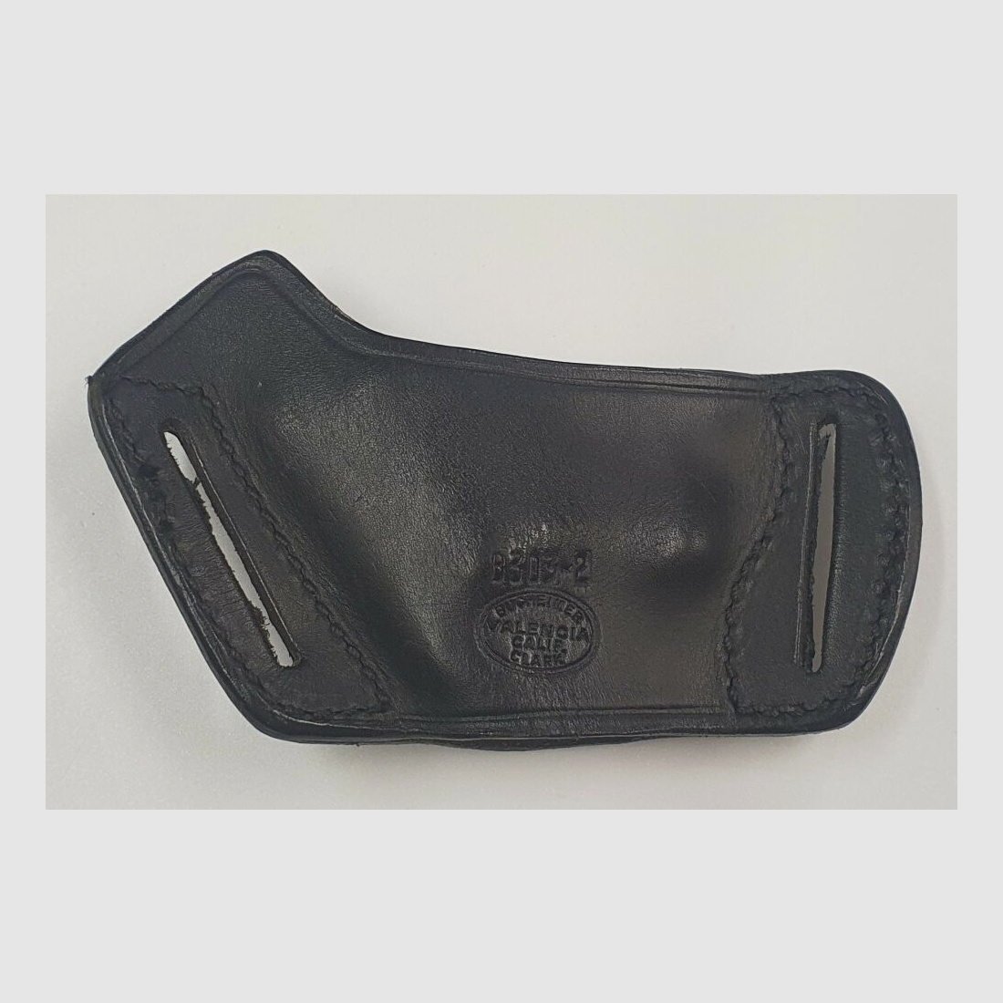Bucheimer holster voor kleine revolvers, Bucheimer Valencia Calir Clark, zwart leer, rechts