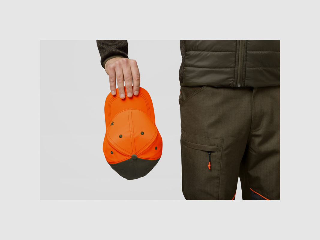 Seeland Kappe Venture Pine green/Hi-Vis orange