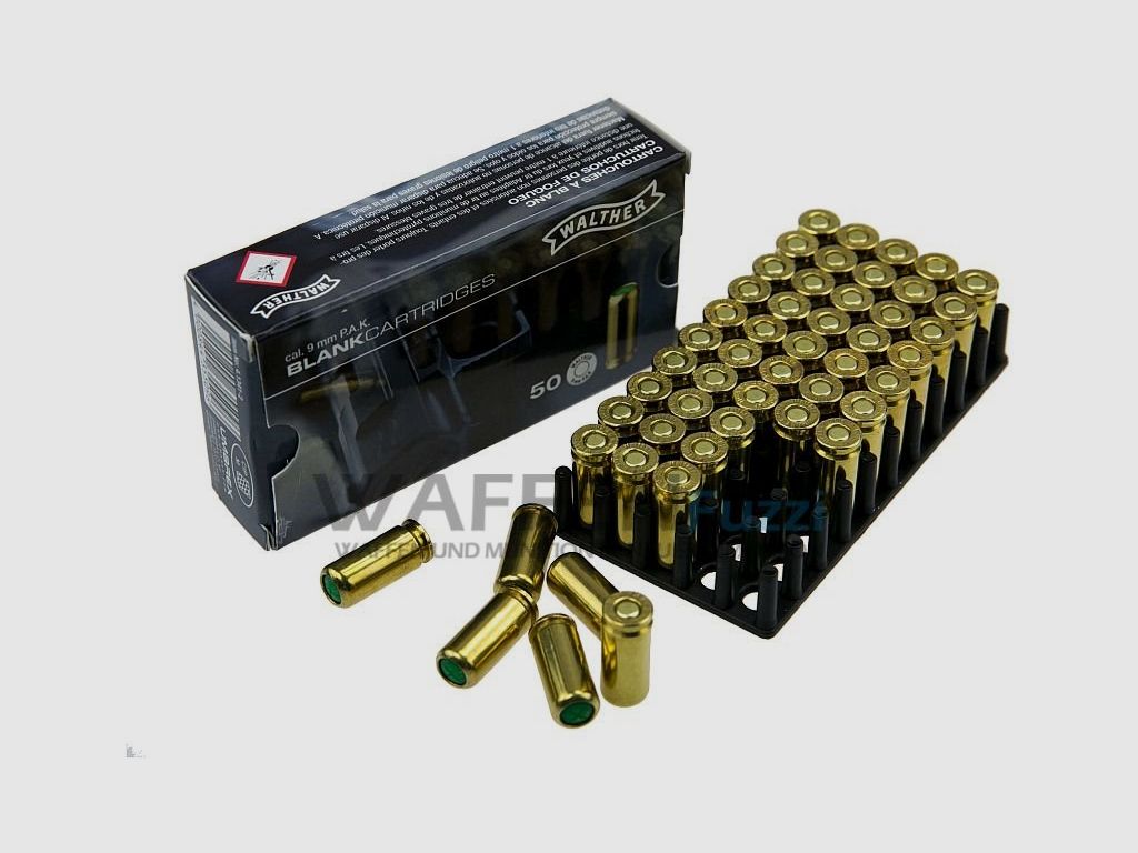 Walther 9 mm P.A. colpi 50