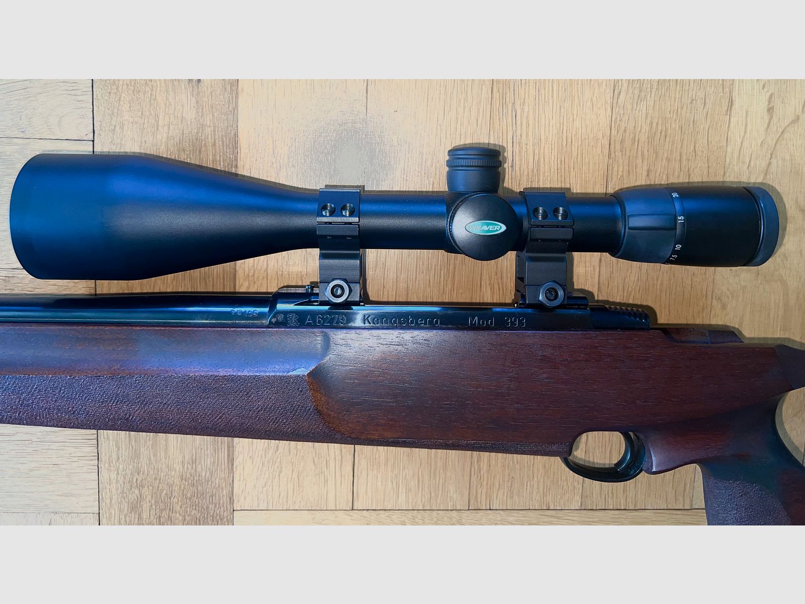 Kongsberg 393 met ZF Weaver 5-25x56mm scope