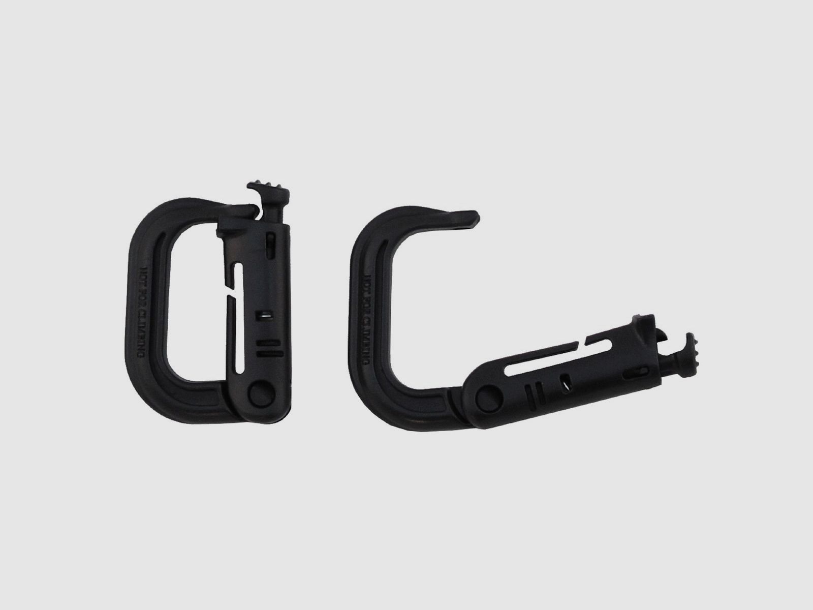 MFH Karabiner Kunststoff Molle 2 Stück Oliv