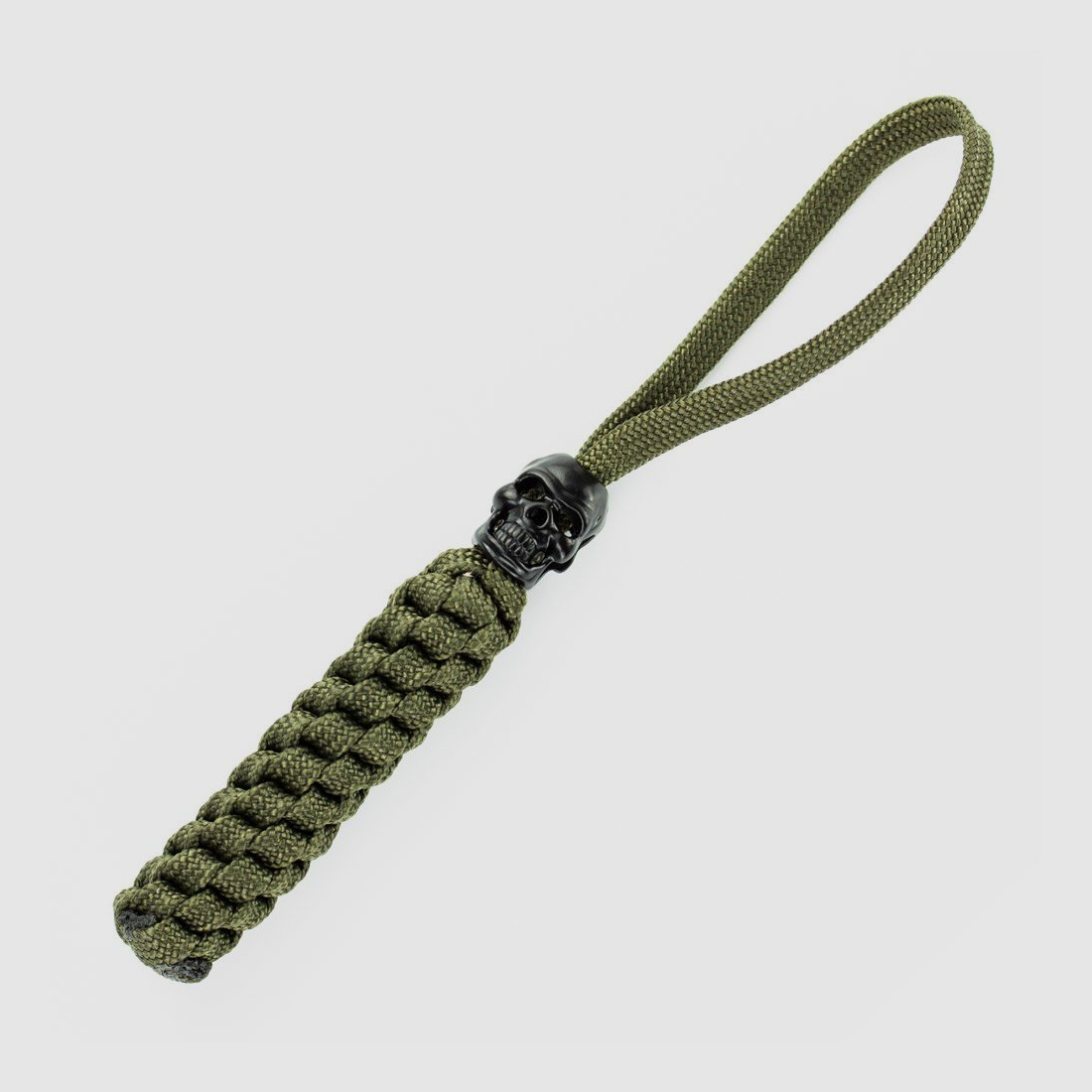 Lanyard mit Totenkopf Oliv