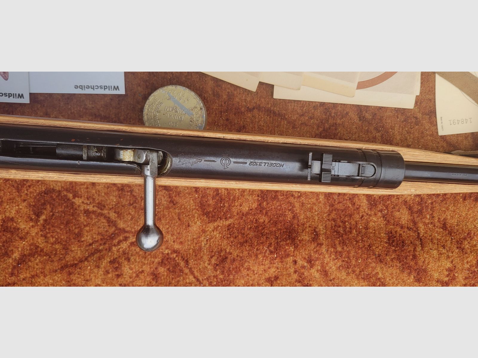 Luftgewehr mit Magazin, Modell Haenel 3.102