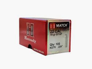 Pociski Hornady 22 (.224) BTHP 75gr (100szt)