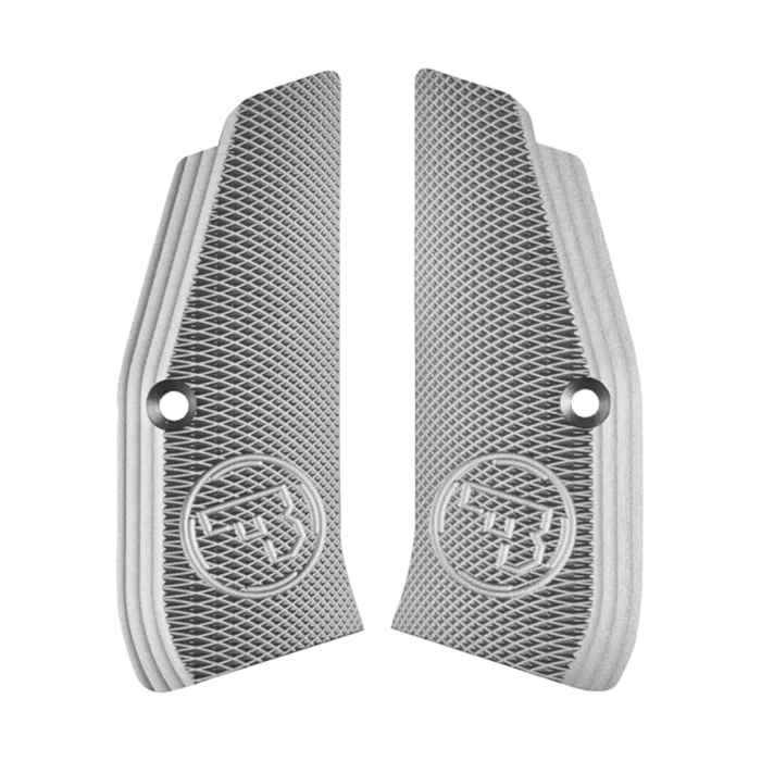 CZ Grip Panels TS & SP-01 Aluminum Silver Long, 1 Pair