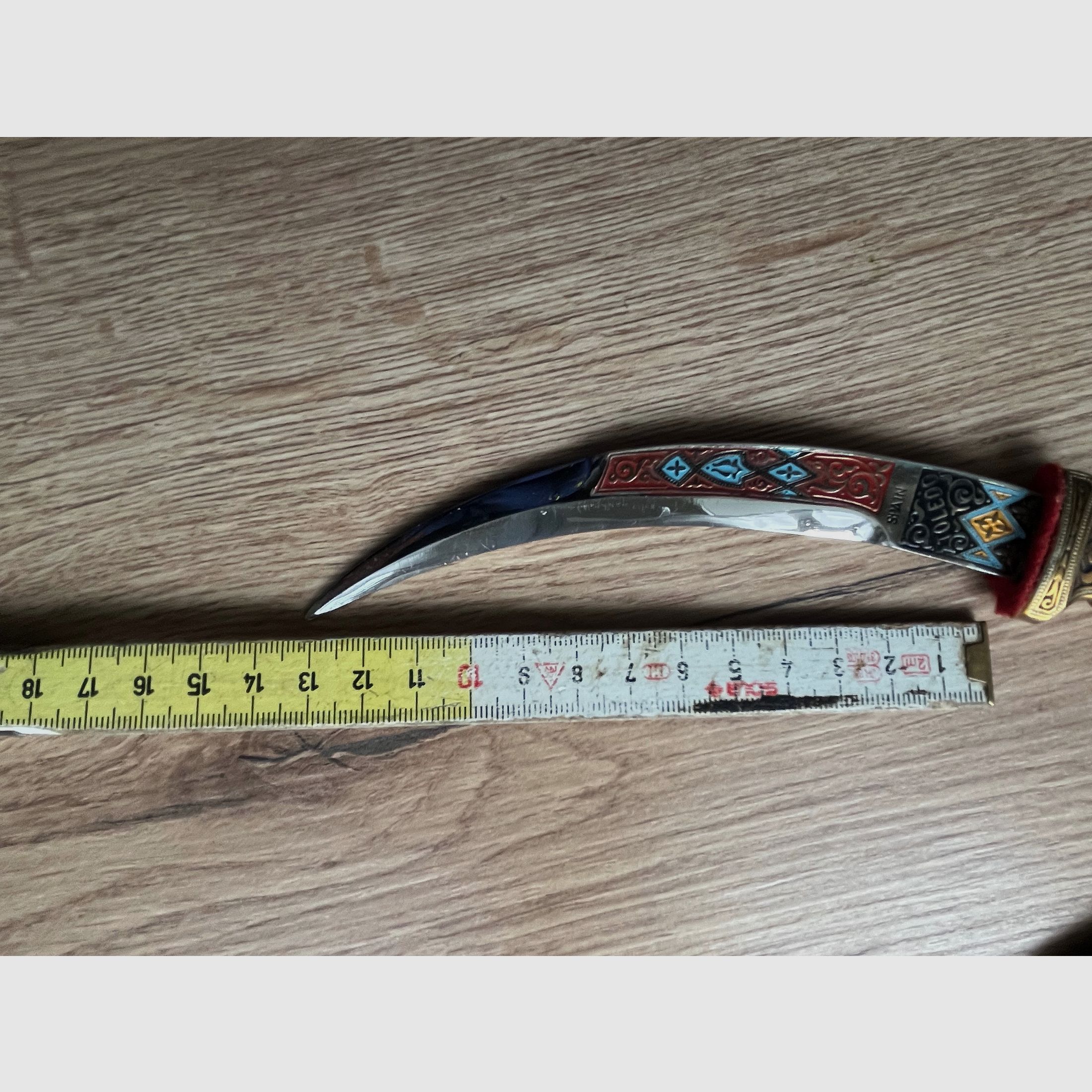 Coltello curvo vintage Toledo Spagna