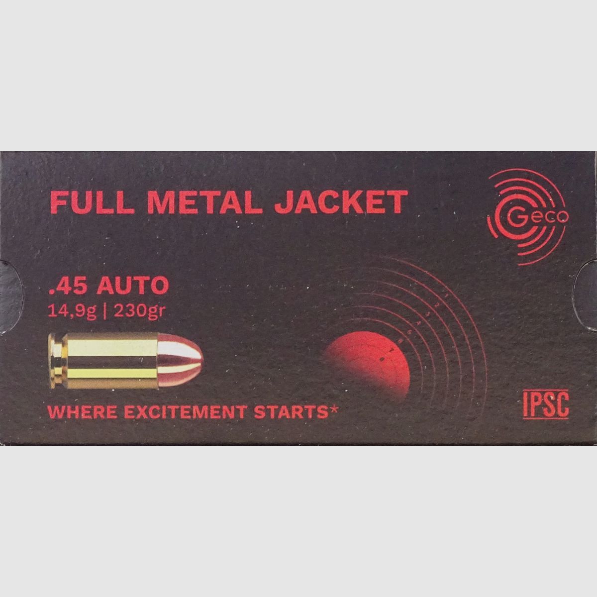 Geco .45Auto FMJ 230grs - 1000 Schuss