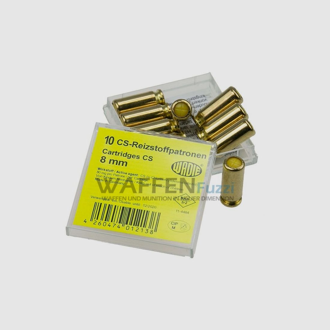 Wadie CS Gaspatronen 8 mm für Pistolen 10 Schuss