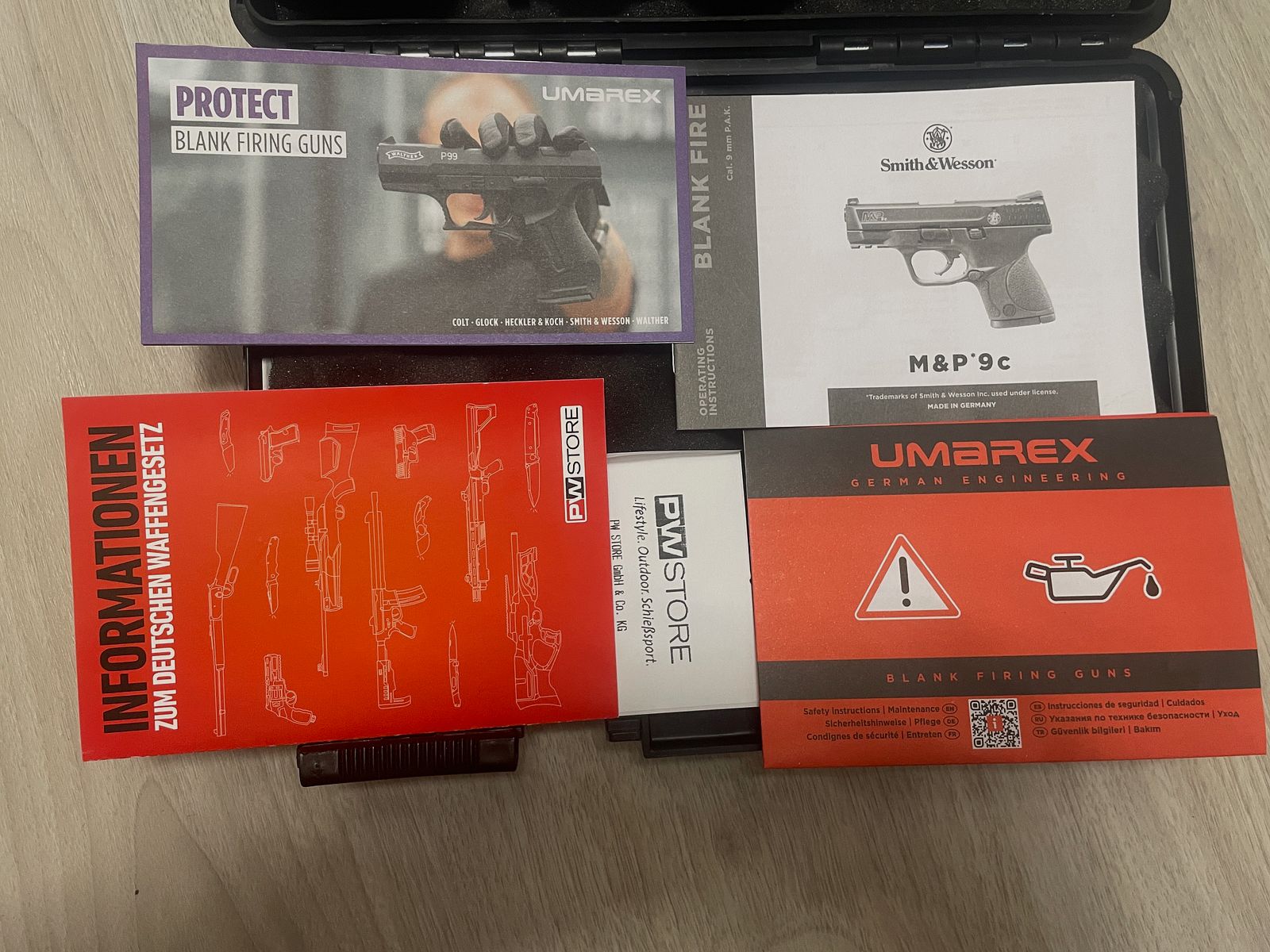 Umarex Smith & Wesson M&P9c 9 mm P.A.K. – komplett & ungeschossen