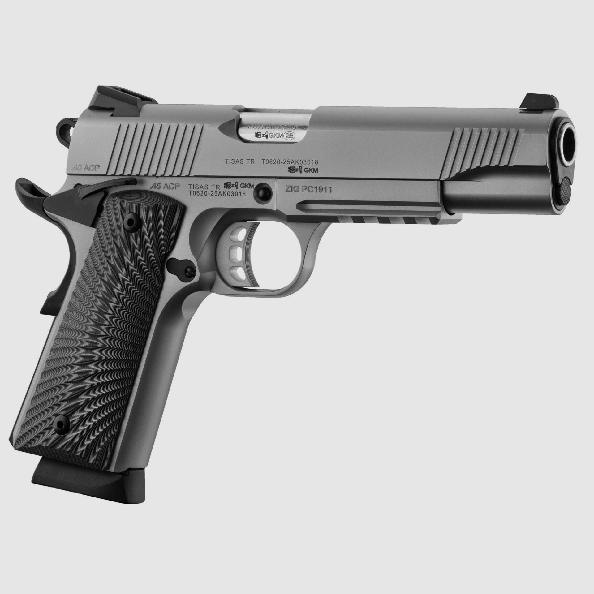 Pistool TISAS ZIG PC 1911 Inox CAL 45 ACP, afbeelding 3 van 4