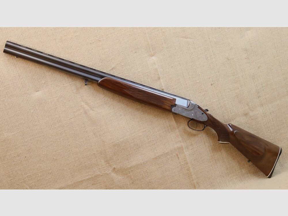 Escopeta de doble cañón ZBROJOVKA BRNO, Mod. 5725 7x65R;12/70 incluyendo cañón intercambiable para escopeta