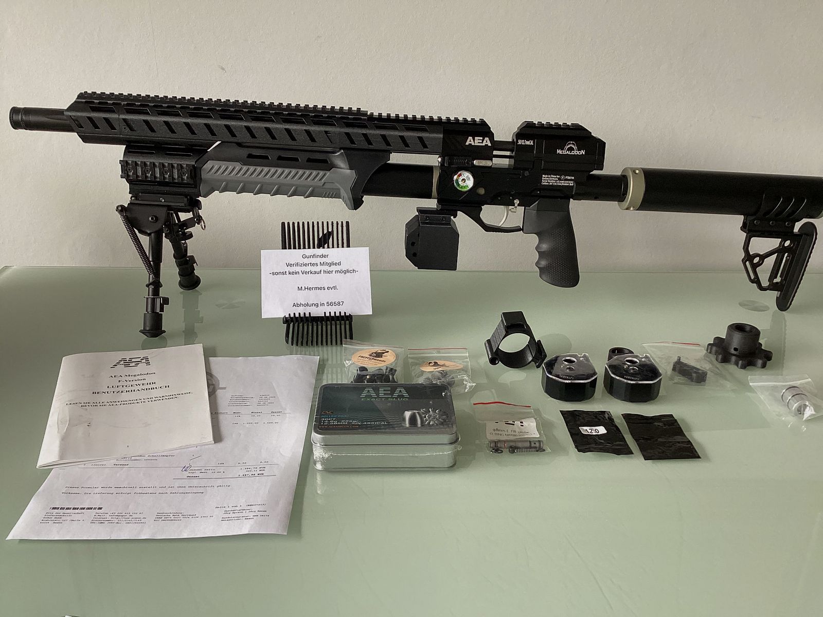 Neue direkt verfügbare AEA Megalodon mit sehr viel Zubehör und Kaufbeleg +Ovp