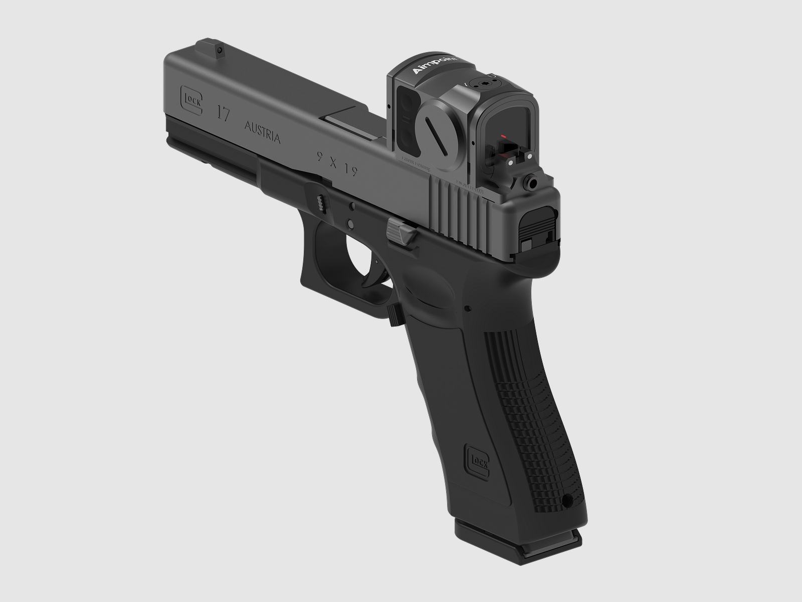 MAKnetic CS Rotpunktmontage für Kurzwaffen Glock | 17/19 Gen 3/4/5 | Aimpoint Acro