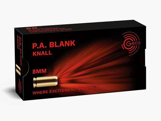 Geco Knallpatronen - Platzpatronen 8mm P.A.K. 50 Stück