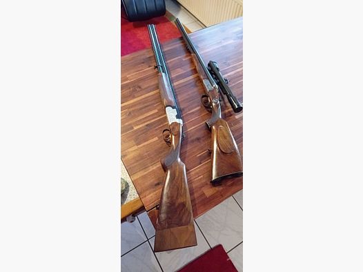 Sauer und Sohn Drilling/ Beretta S 687 Bockflinte 