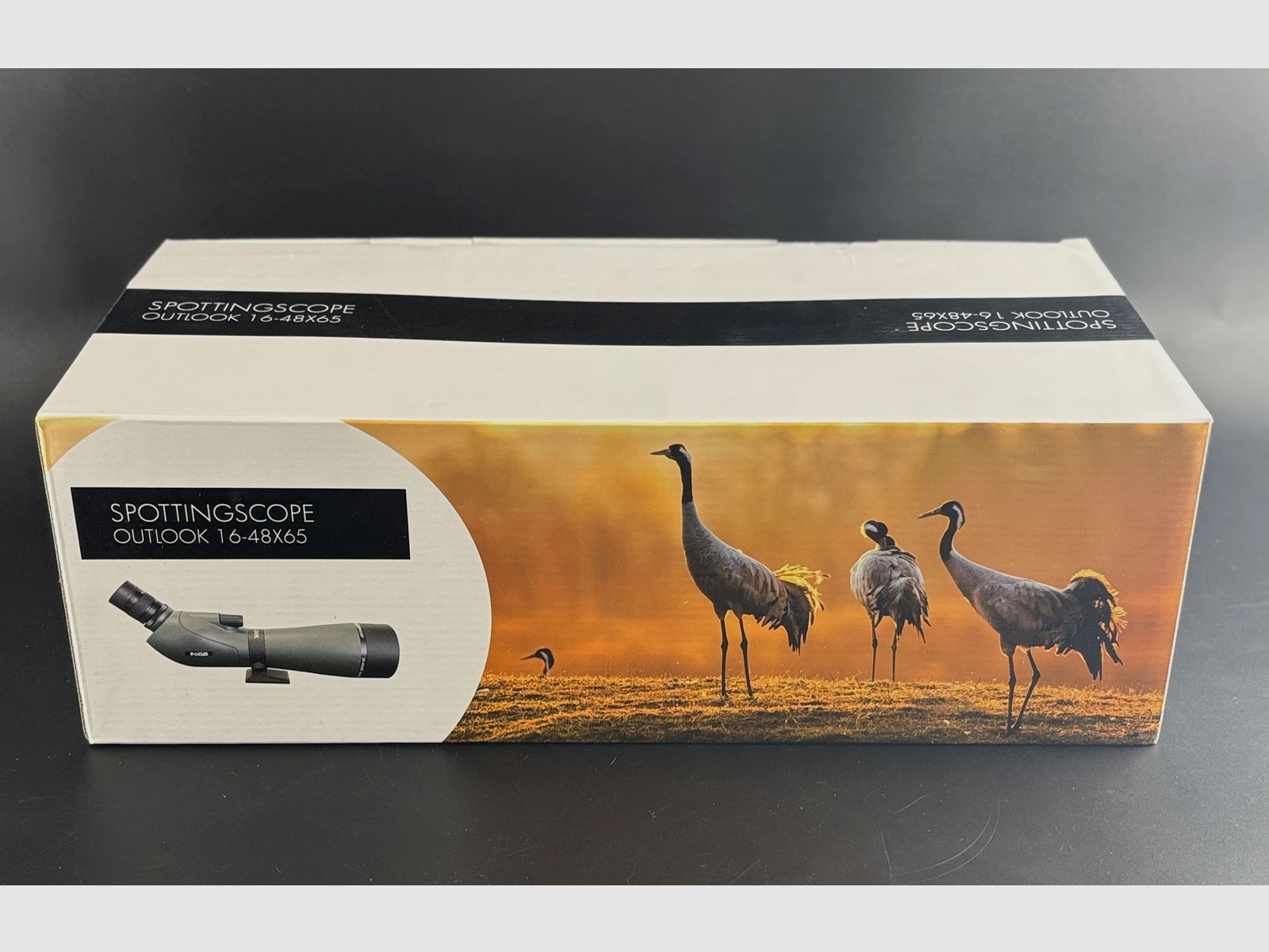 Expositor FOCUS Outlook 16-48x65 telescopio impermeable con bolsa 114924-1