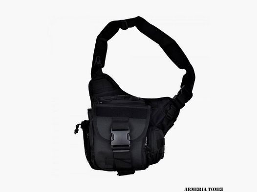 SCHWARZE TACTICAL-SCHULTERTASCHE 37X38CM
