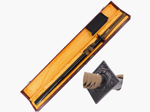 Katana Black w tym drewnianym pudełku