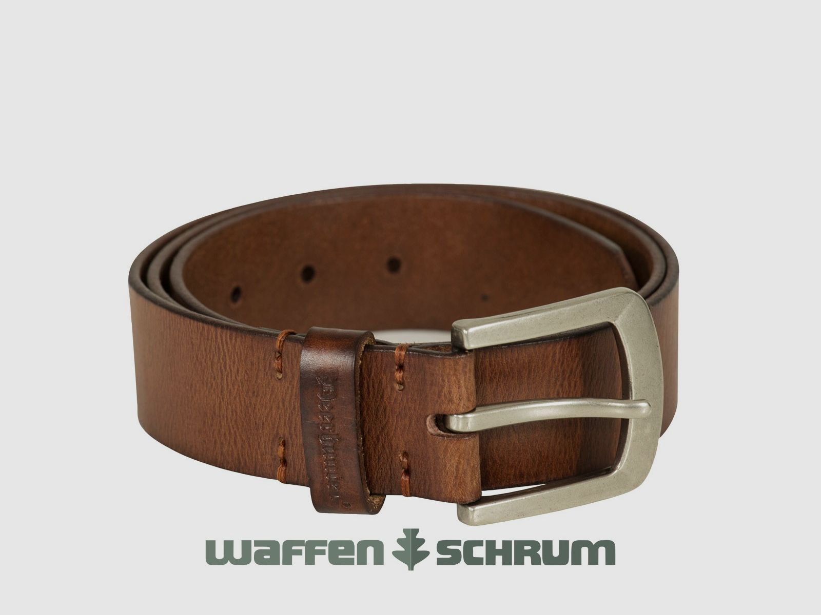 Cintura in pelle Deerhunter marrone cognac