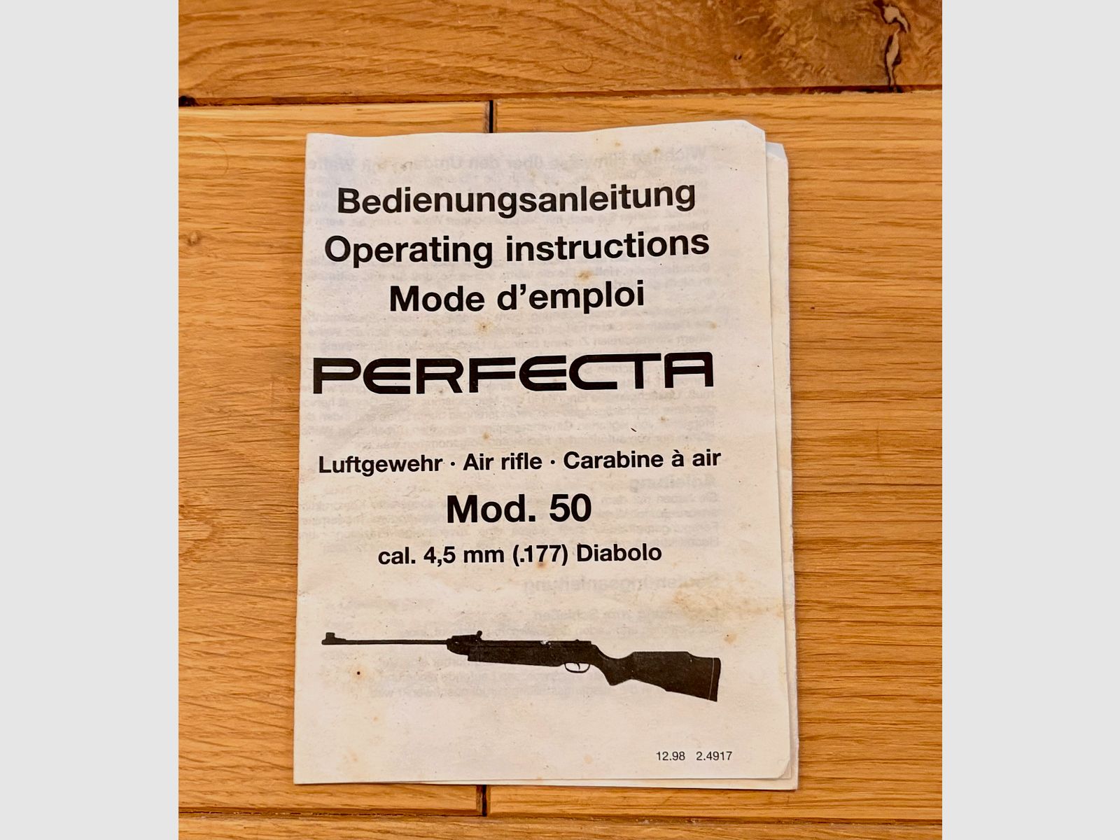 PERFECTA Carabine à air Mod. 50