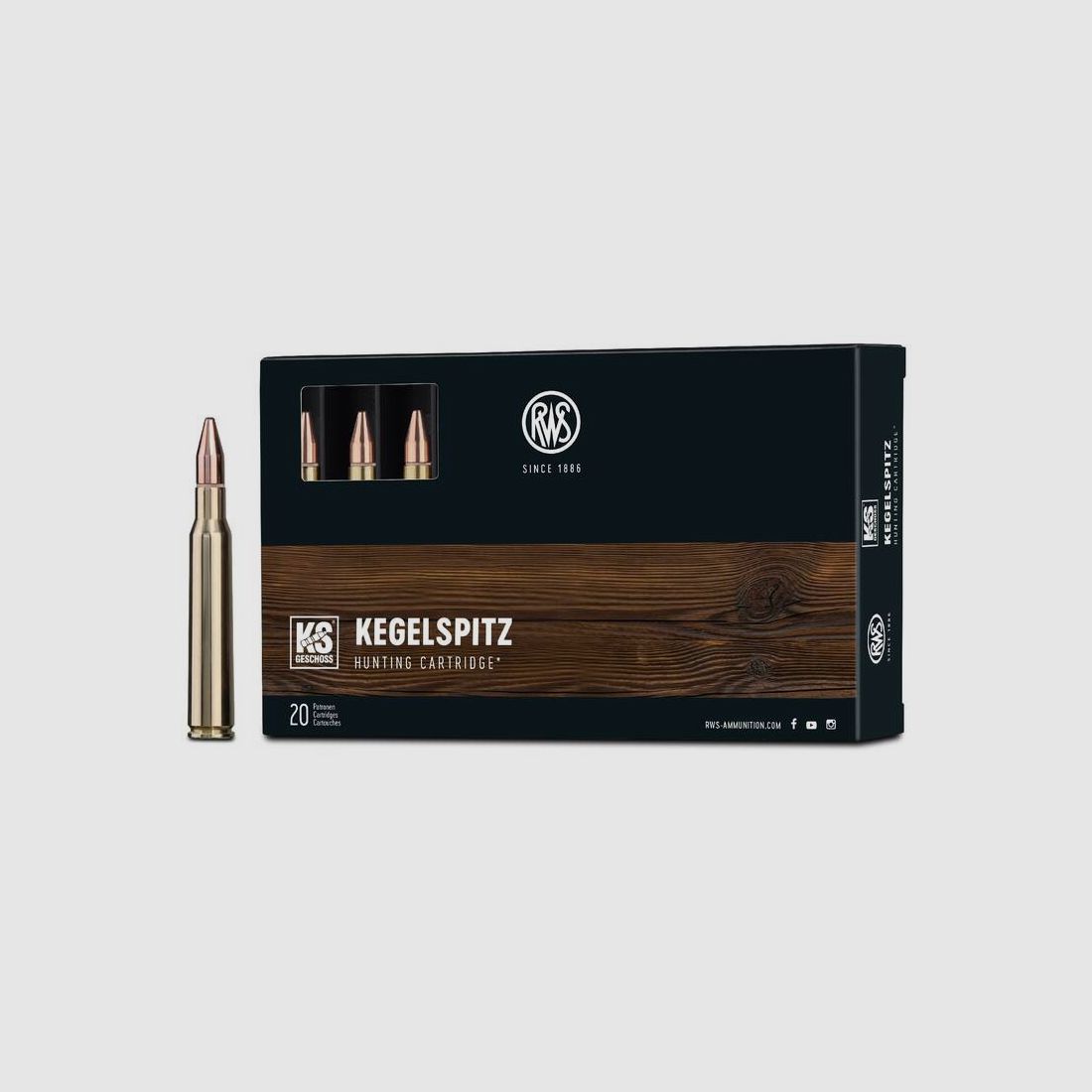 Munitions RWS KS 10,5 g / 162 grs 7x64