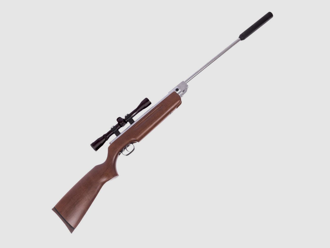 Weihrauch HW 35K Silverwood Luftgewehr Kal. 4,5mm Kugelfang Set