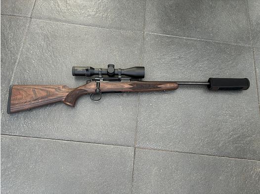 223. Rem Mauser M18 pure NEU mit GPO Glas + Schalldämpfer montiert
