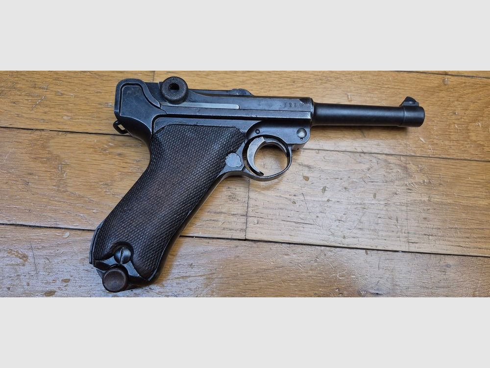 Sehr schöner Luger P08 Pistol Erster Weltkrieg – Herstellung DMW von 1918, 1920 in die Reichswehr integriert – Vollständig monomatrikuliert einschließlich Magazin (selten!) – Sehr schöner Lauf – Seltene Stück aufgrund seiner Geschichte und seines Zustands -TBE-/TBE, Bild 18 von 24