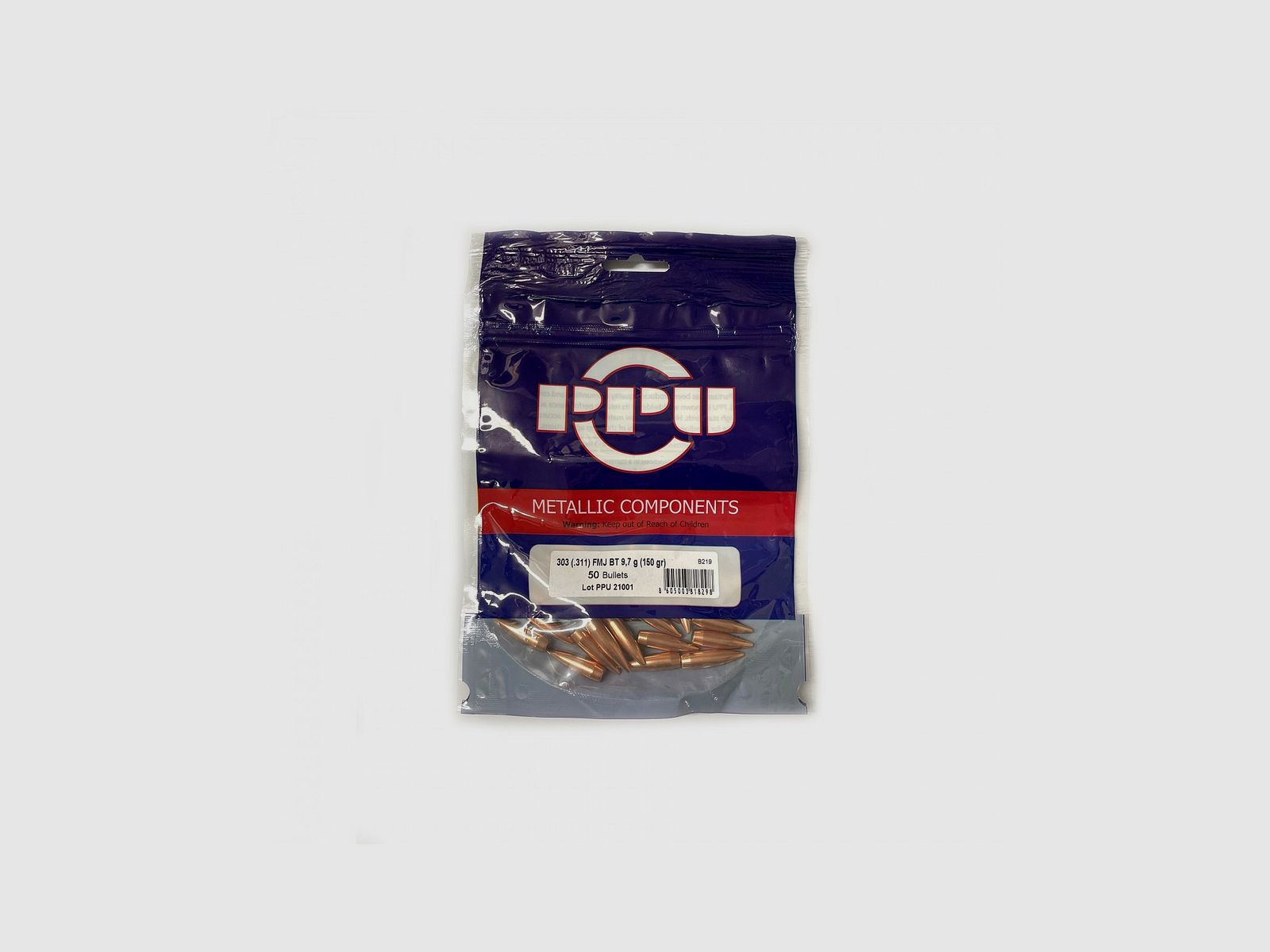 PRVI PARTIZAN GESCHOSSE FMJ BT 303 (.311) BRITISCH 150GR 50ST.