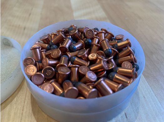 Hirtenberger 4mm long rimfire primer with bullet No. 7 (4.3mm)