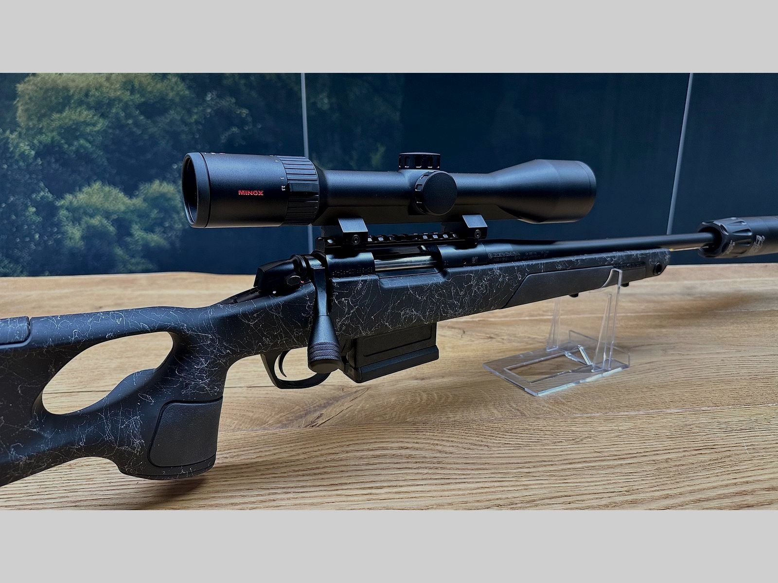 Bergara B14 Thumbhole / .308 Win / 46cm LL / Minox RS-4 2,5-10x50 / A-Tec H3 / Adaptateur de chasse précise / Carabine à répétition Repetierer 98erJungjäger