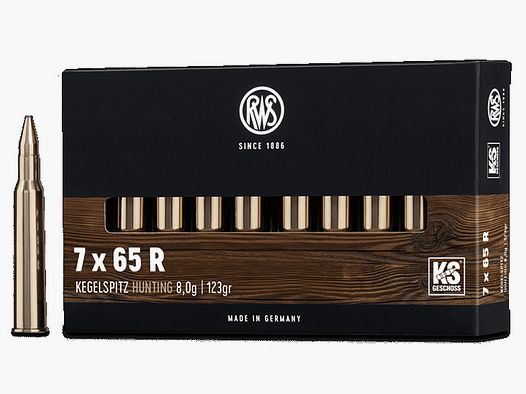 RWS 7x65R Kegelspitz 8,0g - 123gr