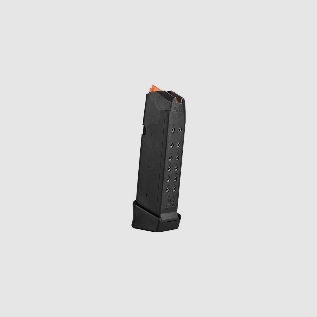 Glock Magazine G19+2 – 9mm Luger – 17 rounds – Black/Orange (Loader)