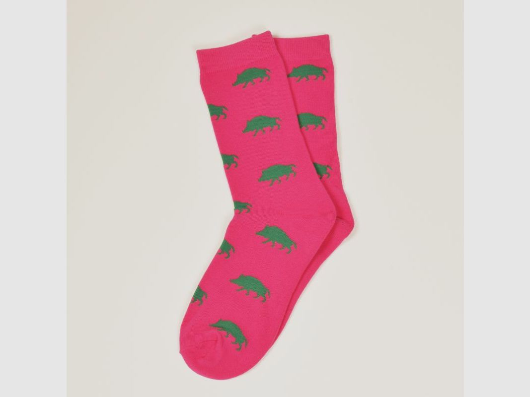 472 K pink socks wild boar green, image 2 of 2