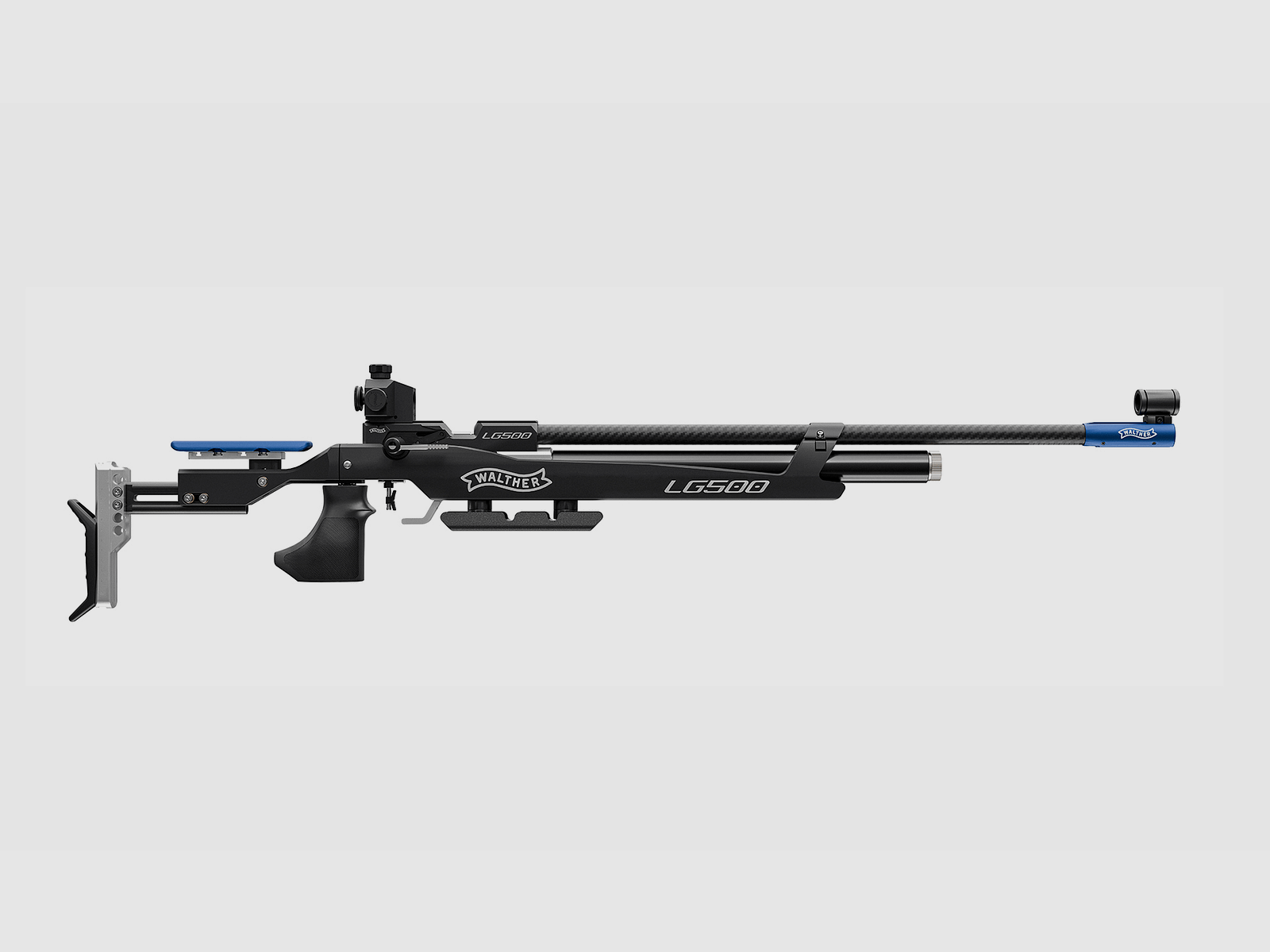 Walther LG500 Blacktec Vario-Aluschaft rechts/links