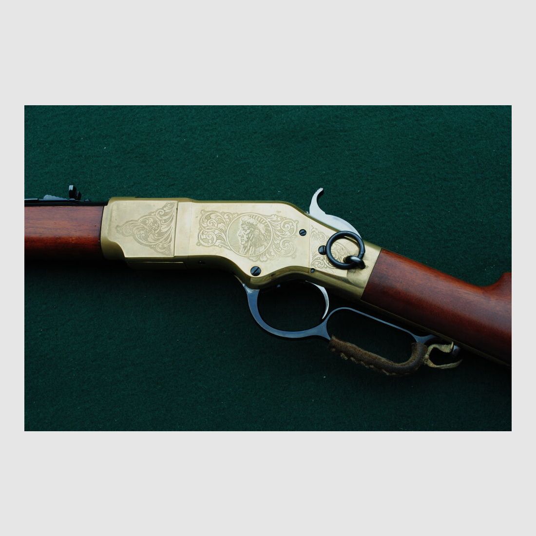 Win. 66 Carbine, Indian Head graviert, komplett CAS überarbeitet