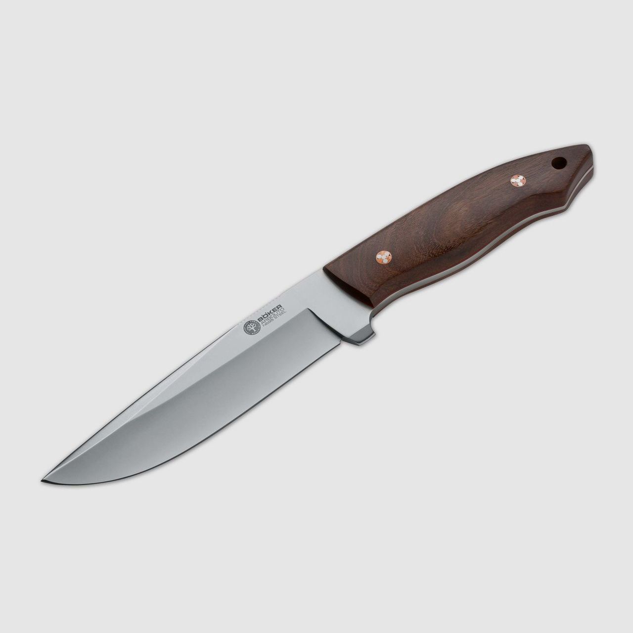ARBOLITO VENADOR groes Jagdmesser mit brauner Lederscheide