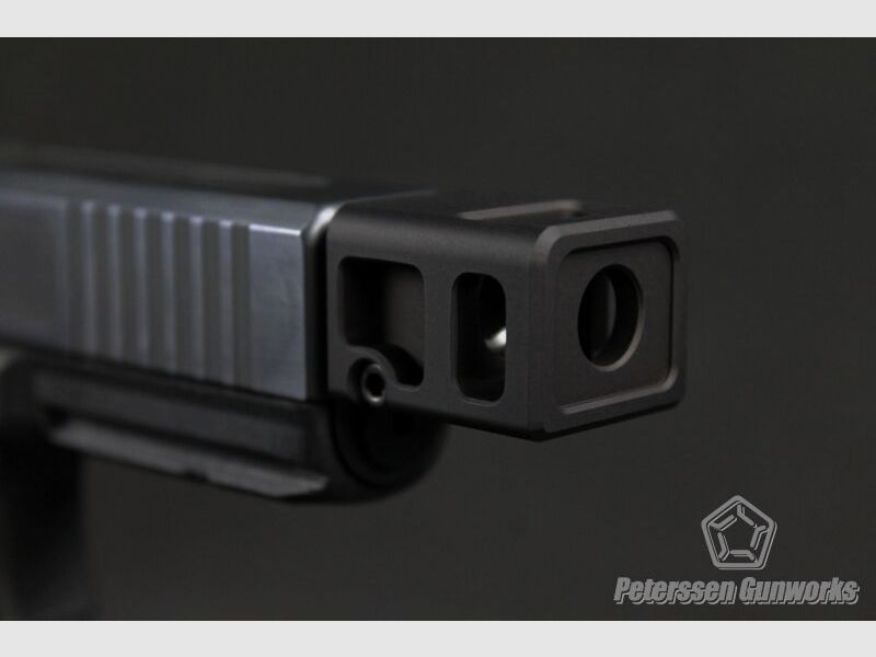 PGW Glock carry compensator for all Glock generations with M13.5x1 left-hand thread