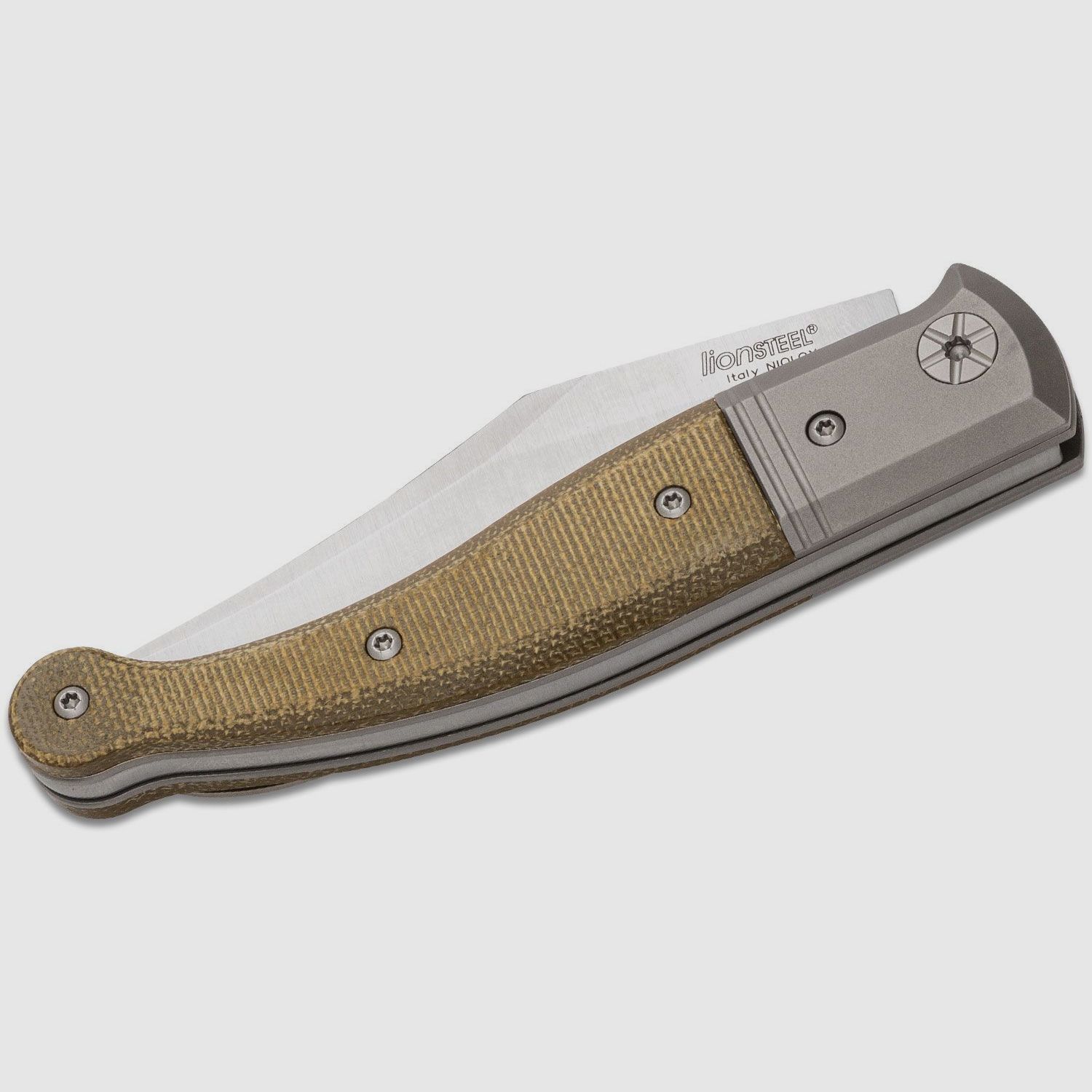 Gitano GT01 CVG, Niolox Clip Point-Klinge, grüner Canvas-Micarta-Griff | 97323